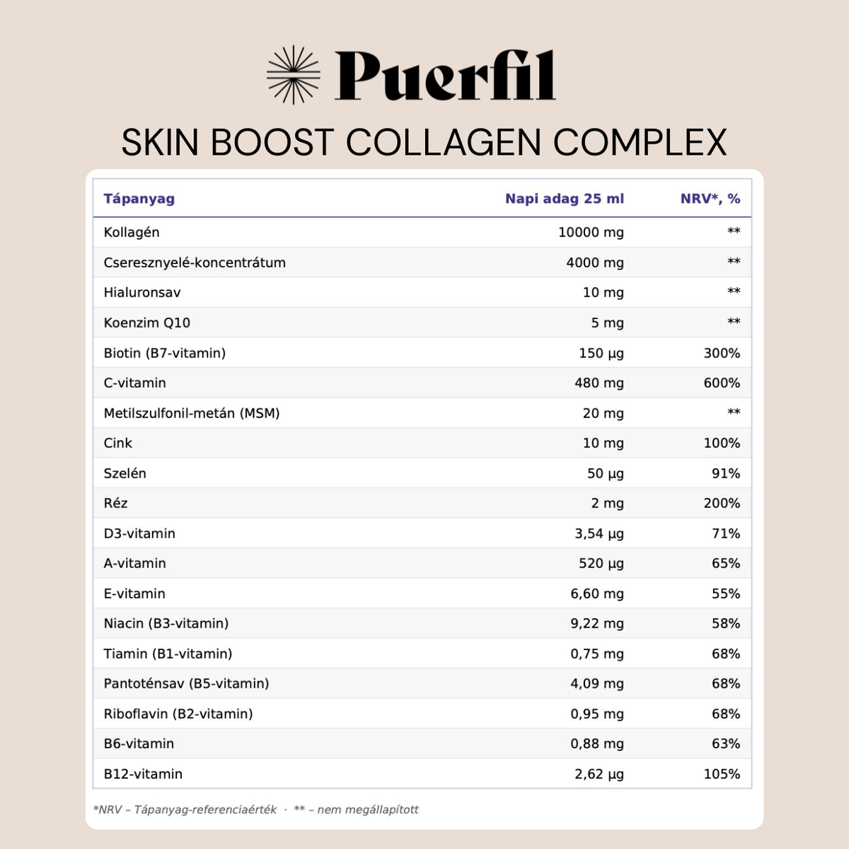 Puerfil Skin Boost Collagen Complex
